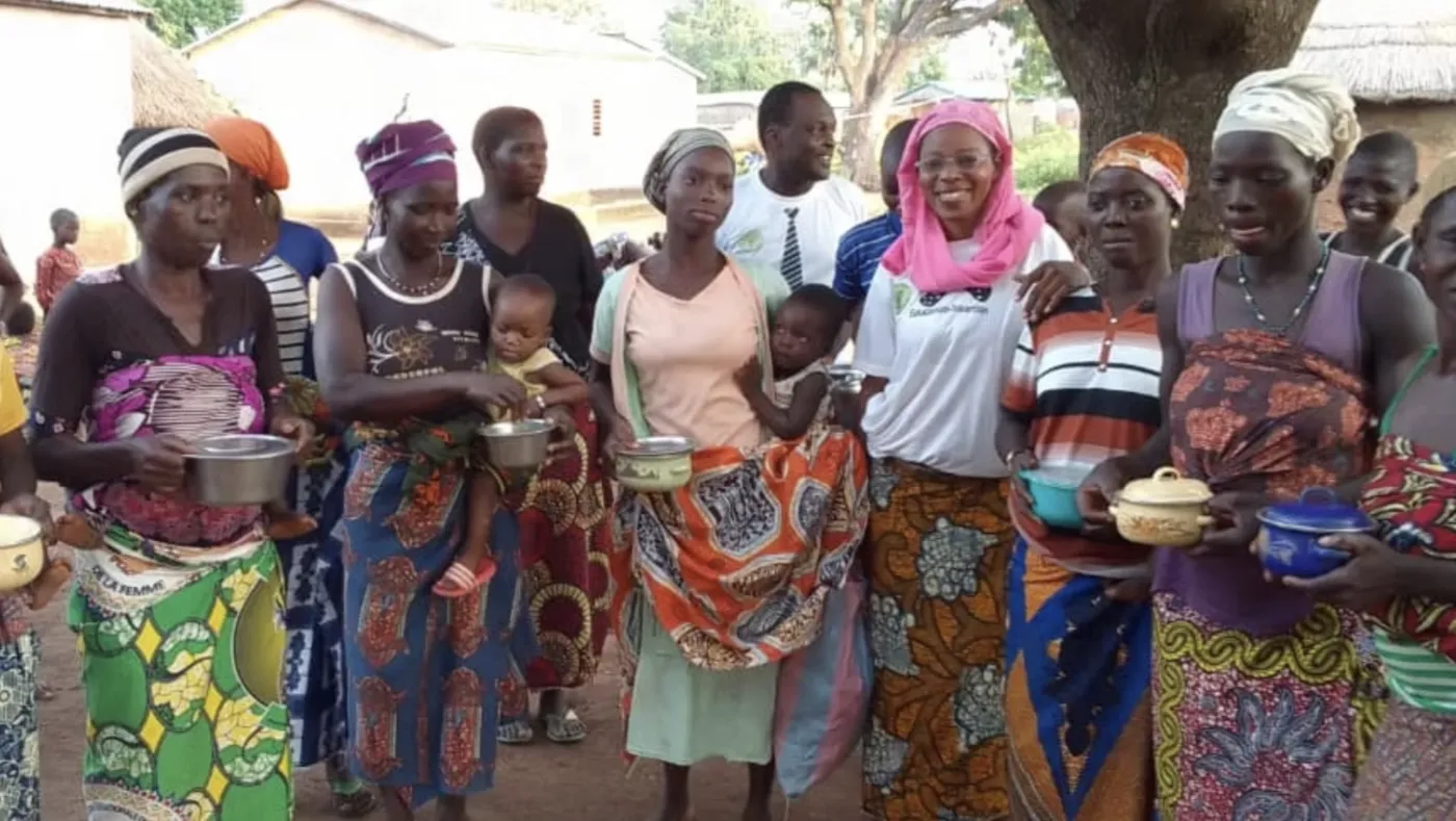 Photo représentant les actions de l'association Graine de Baobab au Bénin